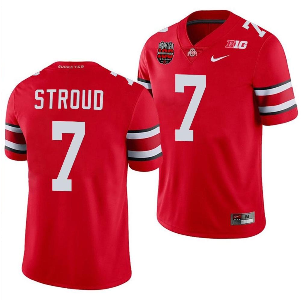 Mens Cj Stroud Jersey 7 Ohio State Buckeyes Ohio Stadium Patch College Footba