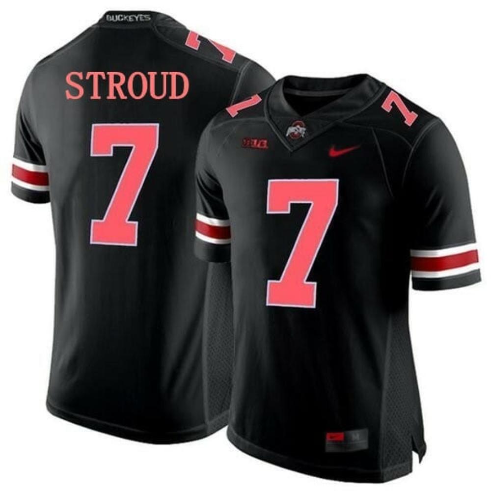Mens Cj Stroud Ohio State Jersey 7 Ncaa College Black