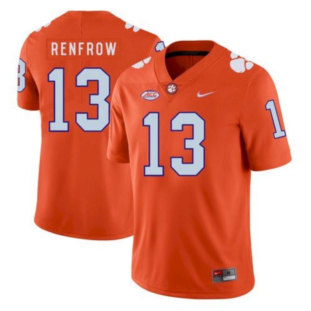 Mens Clemson Tigers 13 Orange Hunter Renfrow 2020