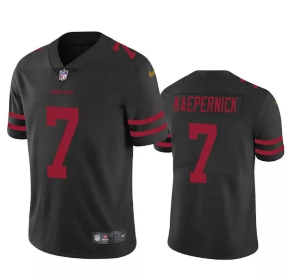 Mens Colin Kaepernick 7 San Francisco 49ers Football Jersey All Stitched Black