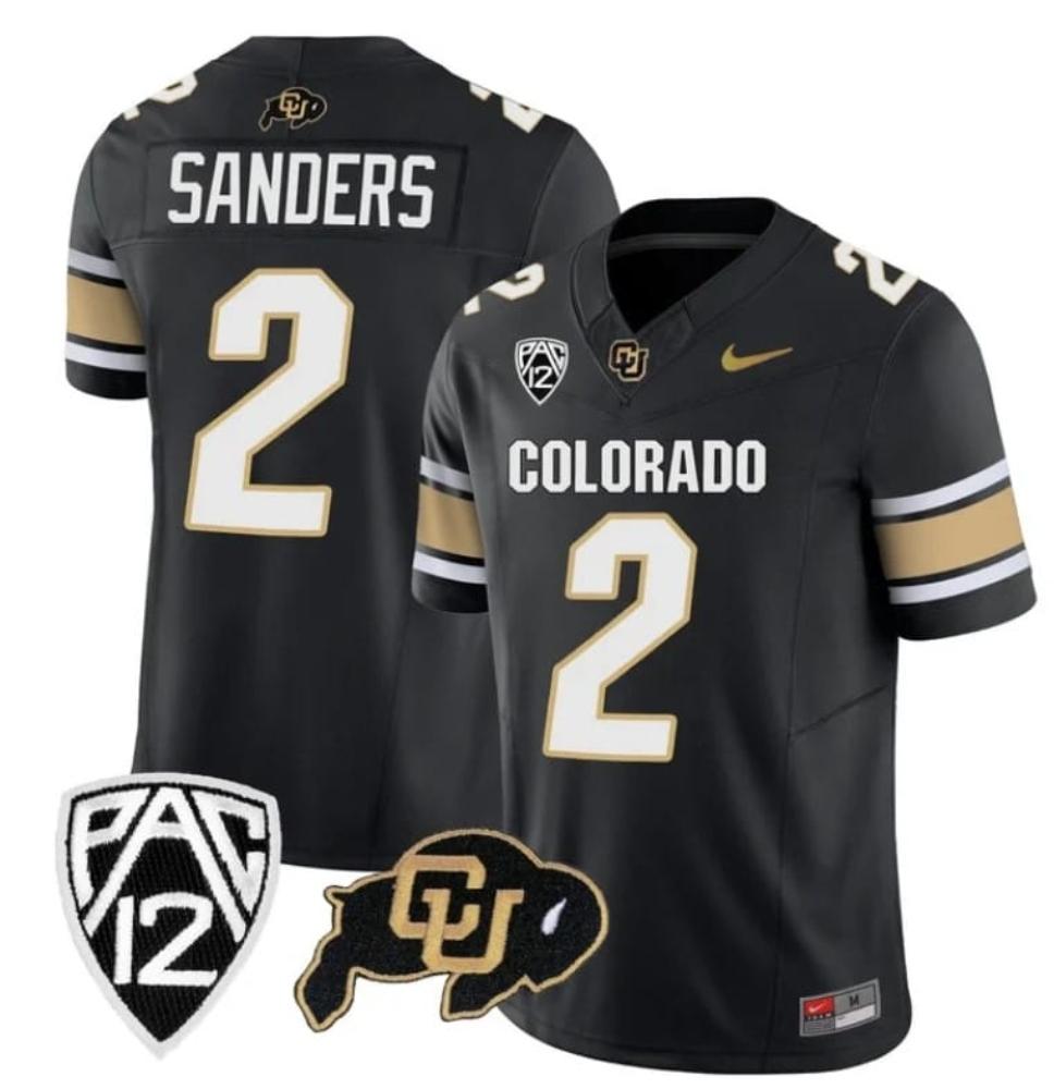 Mens Colorado Buffaloes Deion Sanders Jersey 2 Vapor College Black67ldlqqog7_23