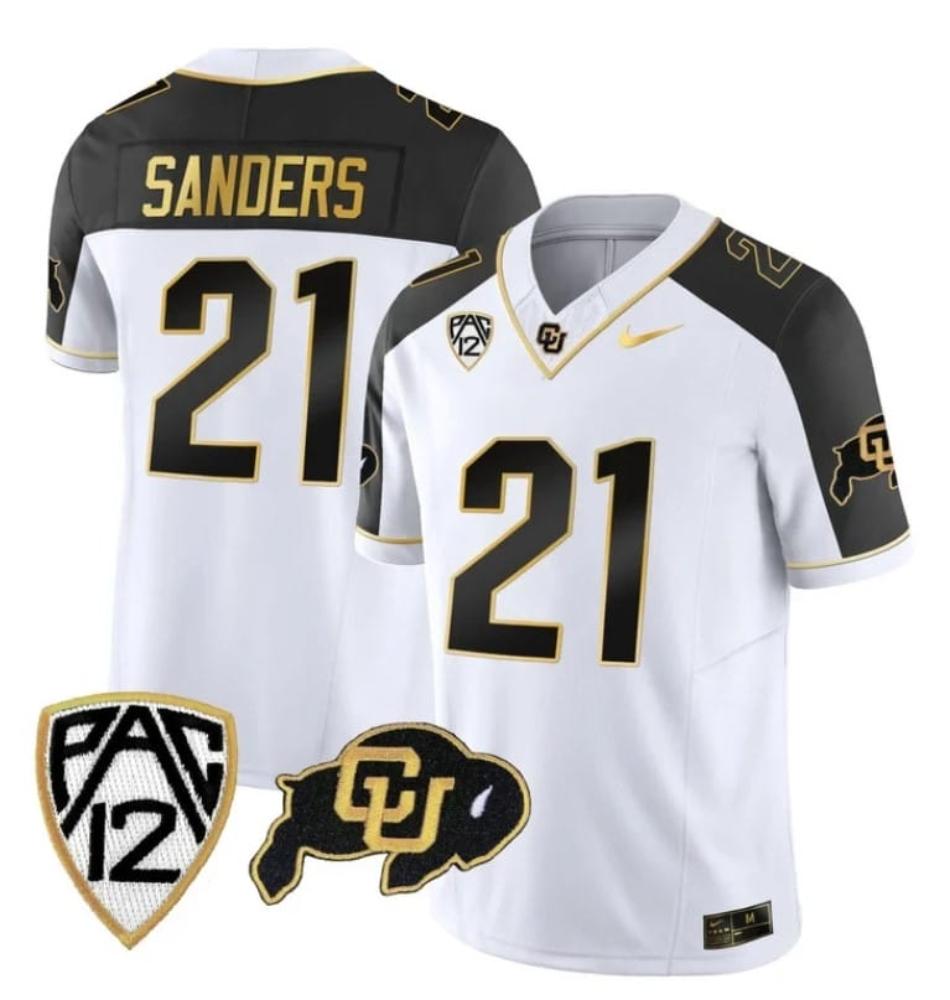 Mens Colorado Buffaloes Shilo Sanders Jersey 21 Vapor Gold Limited Invertedlas0wlaj8v_78