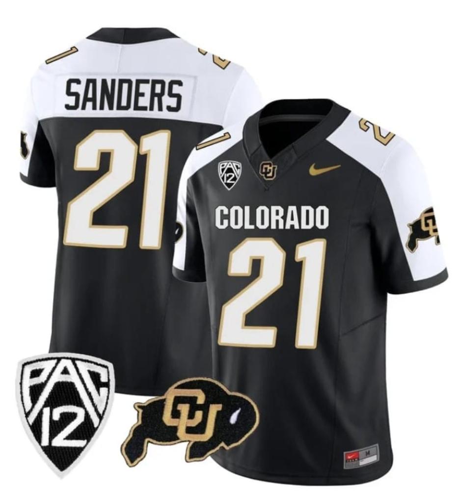 Mens Colorado Buffaloes Shilo Sanders Jersey 21 Vapor Limited College Altern