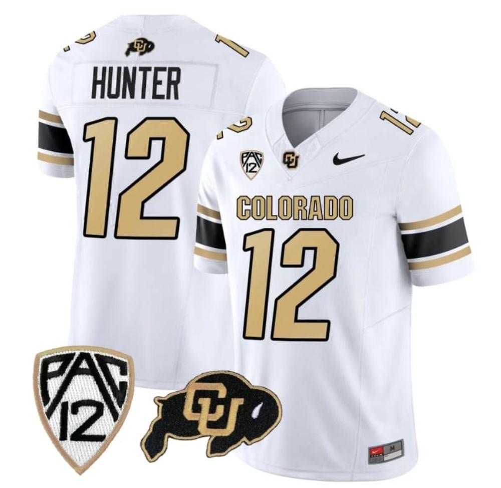 Mens Colorado Buffaloes Travis Hunter Jersey 12 Vapor College Football All St