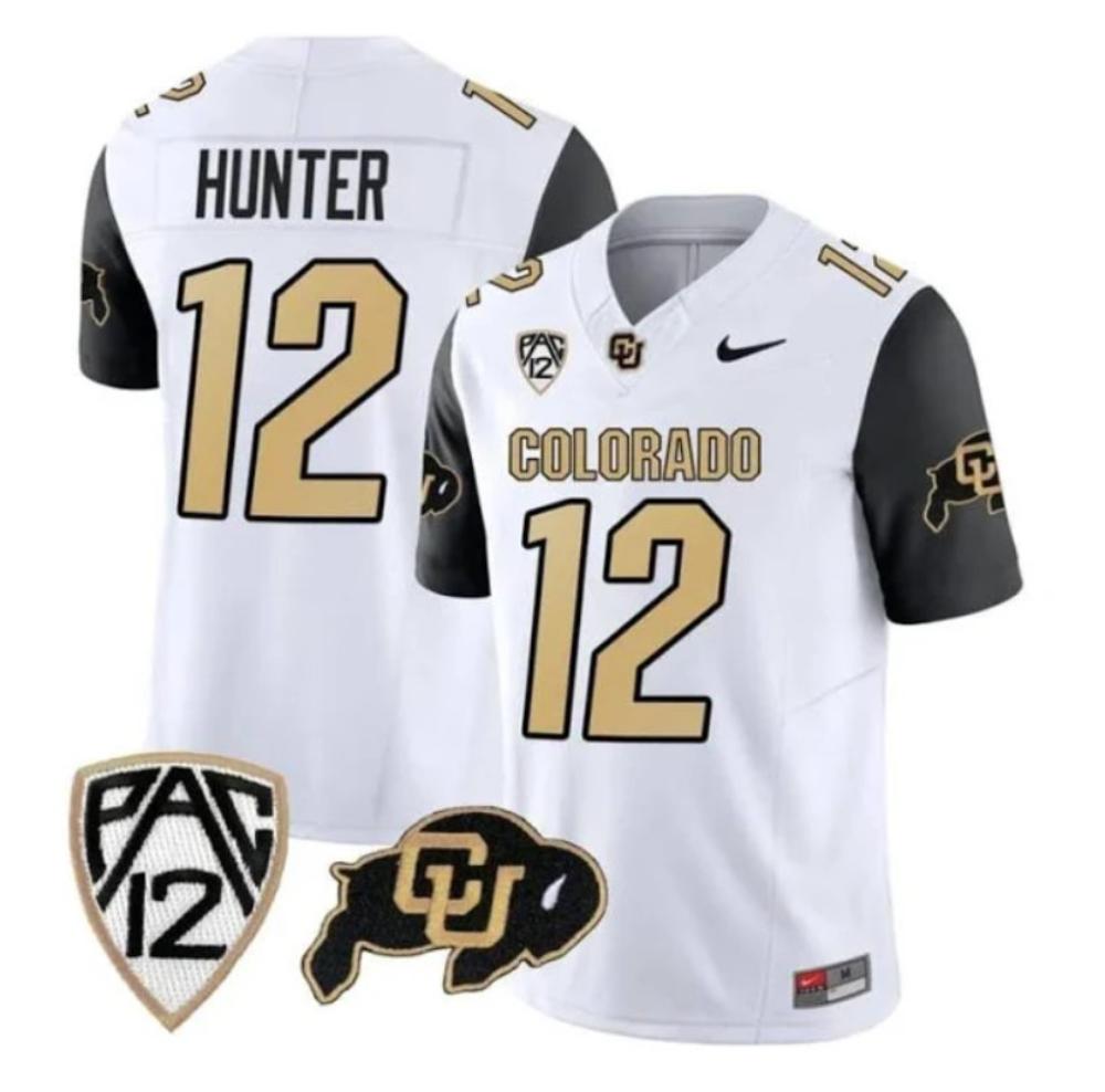 Mens Colorado Buffaloes Travis Hunter Jersey 12 Vapor Limited College Football