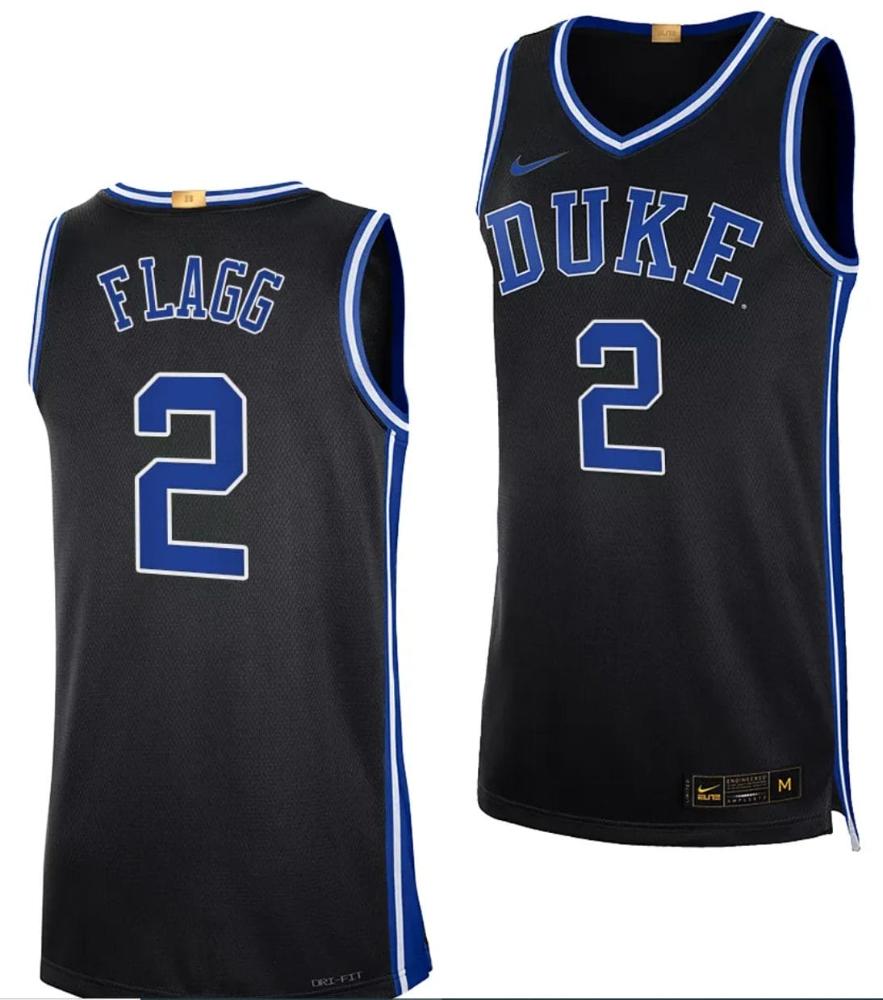 Mens Cooper Flagg Jersey 2 Duke Blue Devils Basketball College Black