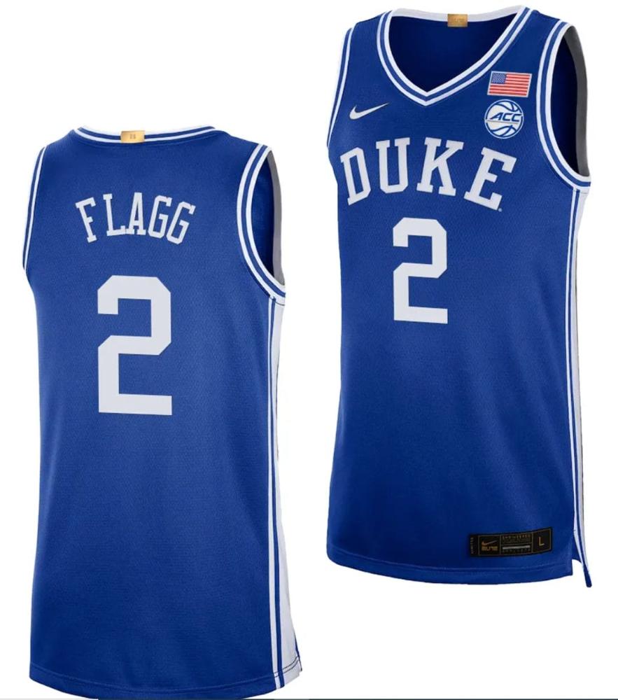 Mens Cooper Flagg Jersey 2 Duke Blue Devils Basketball College Royal