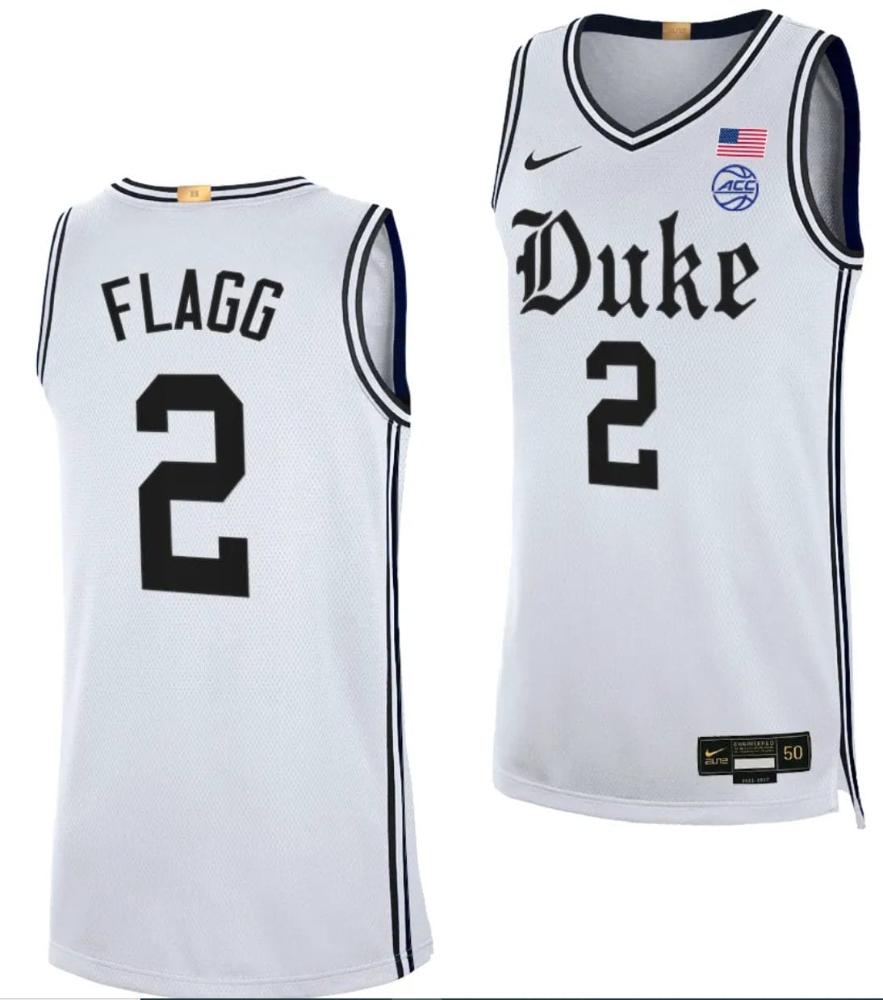 Mens Cooper Flagg Jersey 2 Duke Blue Devils Basketball College White The Brot