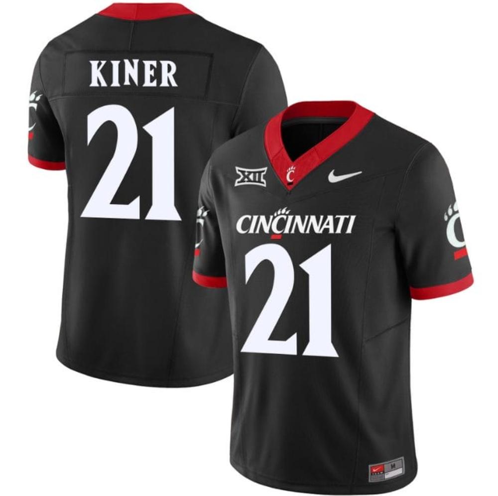 Mens Corey Kiner Jersey 21 Cincinnati Bearcats Vapor Limited College Football