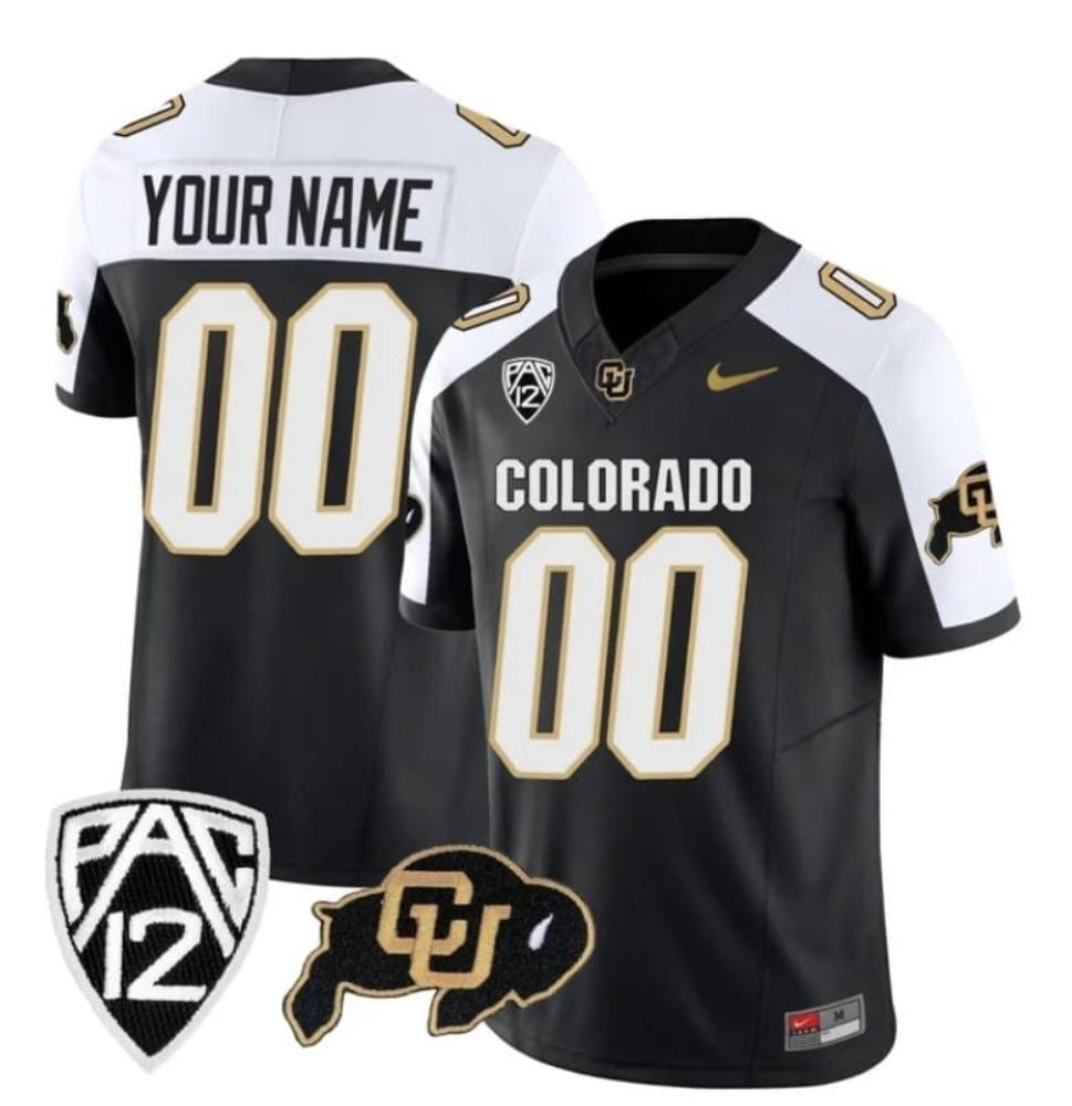 Mens Custom Colorado Buffaloes Jersey College Football Alternate