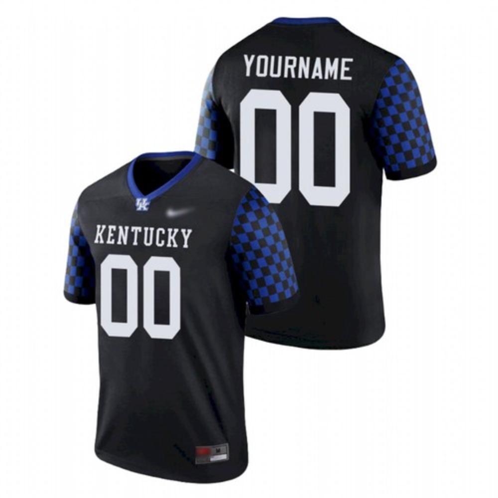 Mens Custom Kentucky Wildcats Jersey Game Legend Football Performance Black