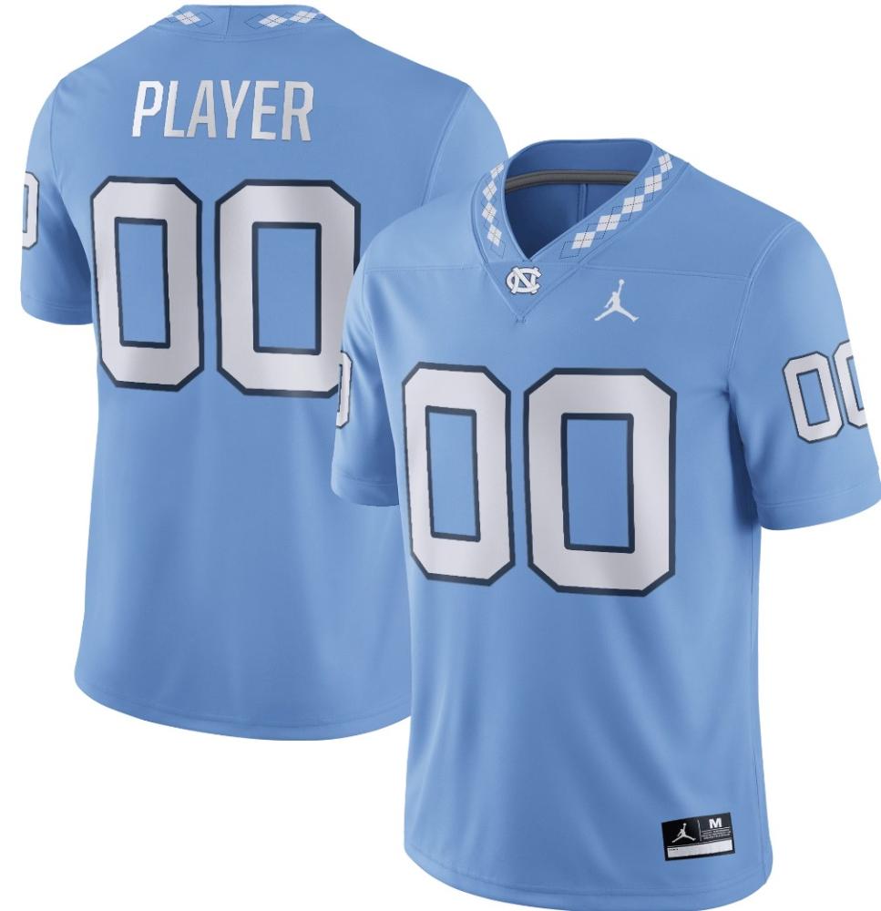 Mens Custom Name Number North Carolina Tar Heels College Football Jersey