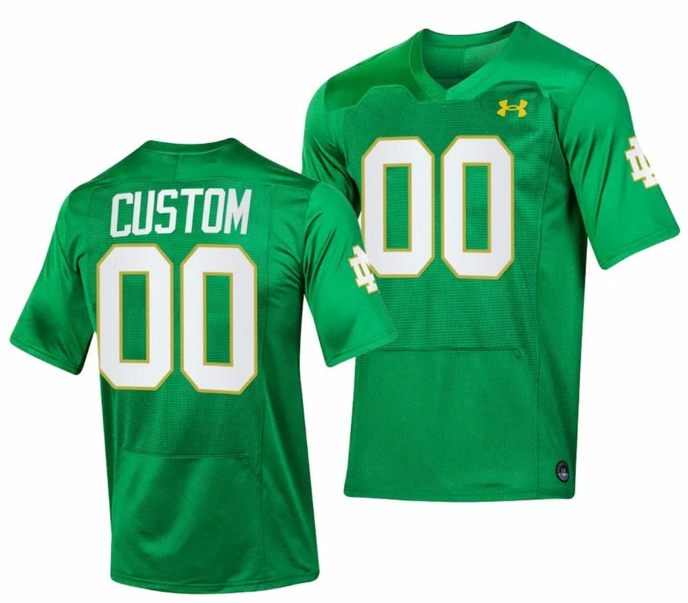 Mens Custom Notre Dame Jersey Fighting Irish Replica College Football 2023 Gre