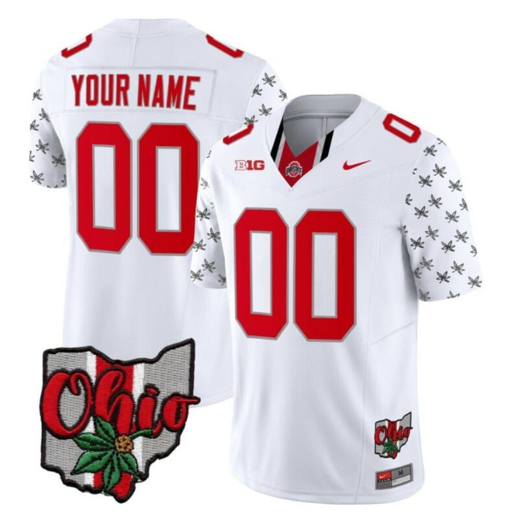 Mens Custom Ohio State Buckeyes Jersey College Footb Alternate Black Special