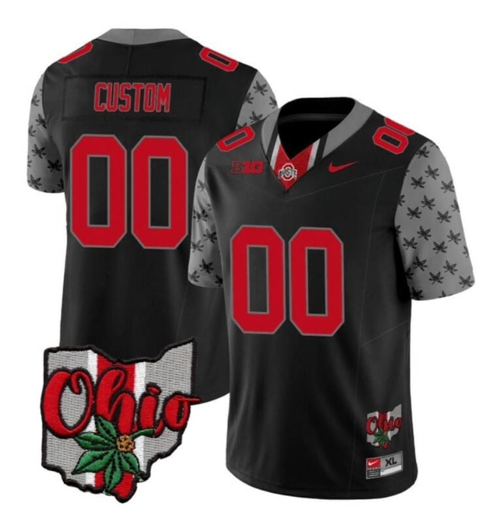 Mens Custom Ohio State Buckeyes Jersey College Football 2023 Stitched Alternat