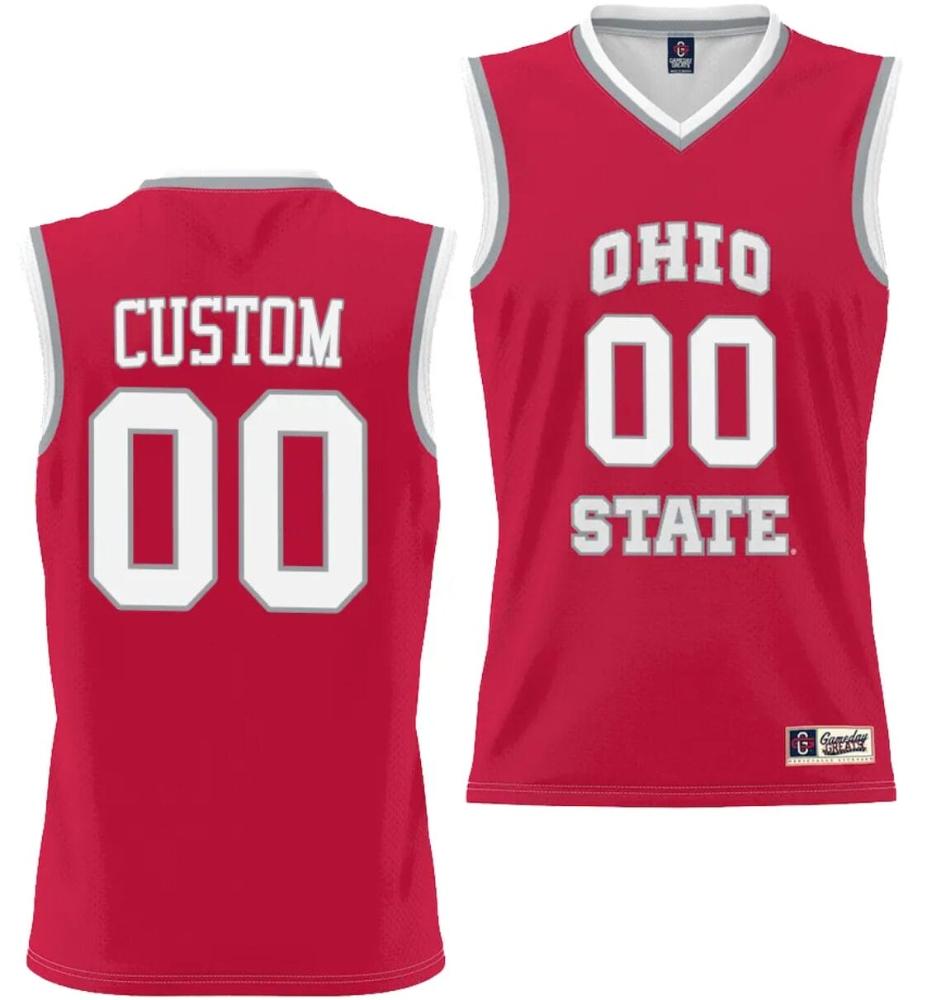 Mens Custom Ohio State Buckeyes Jersey Name And Number College Basketball Ligh