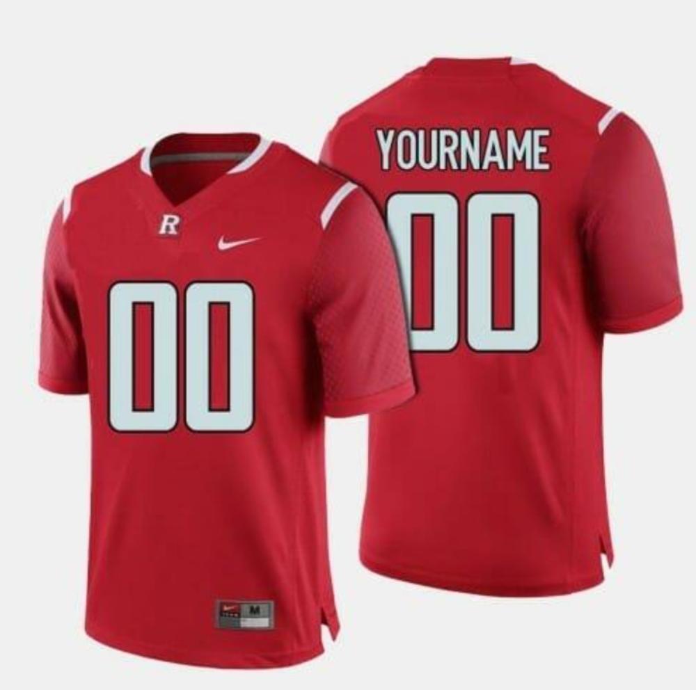 Mens Custom Rutgers Scarlet Knights Jersey Ncaa College Football Red