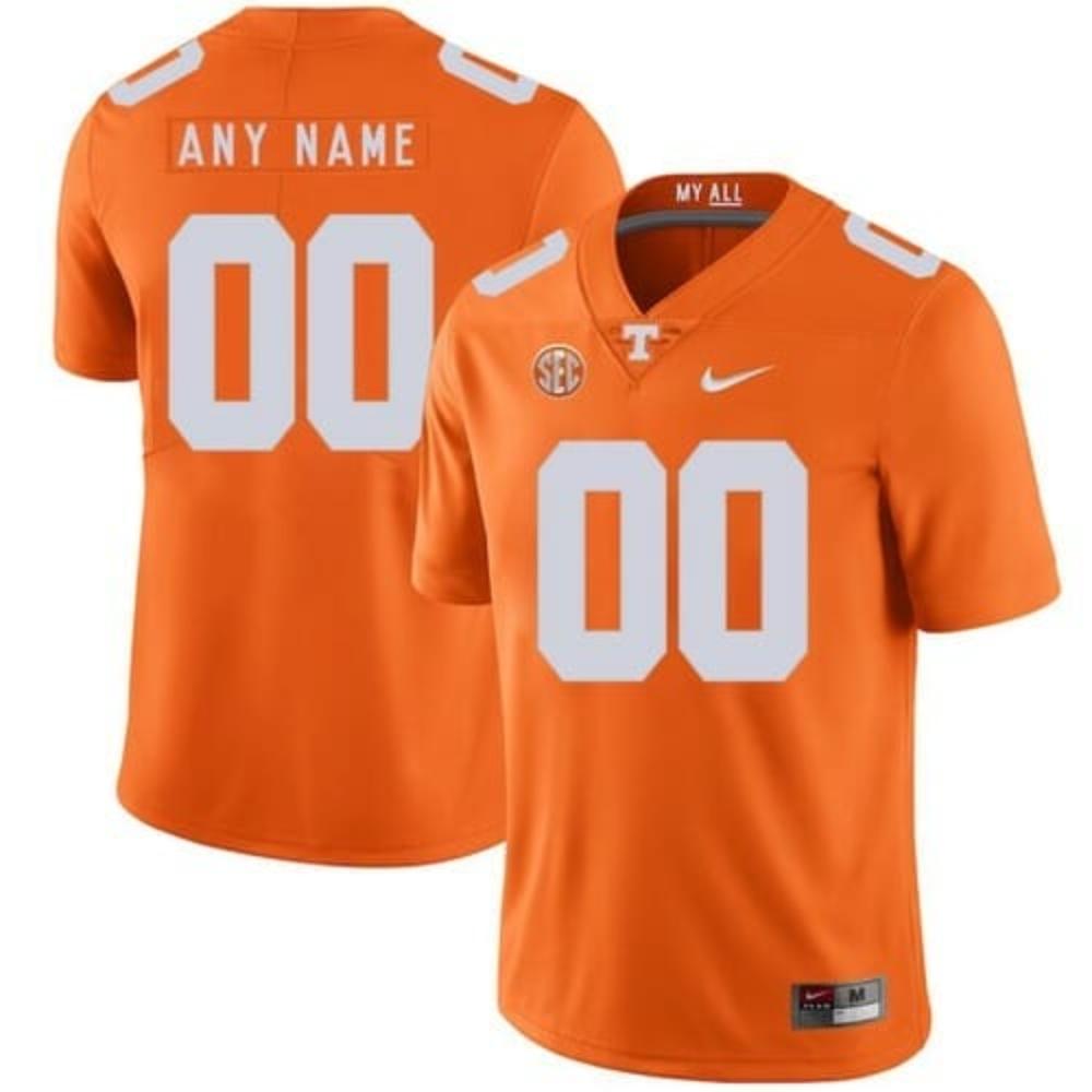 Mens Custom Tennessee Football Jersey Name Number Ncaa College Orange