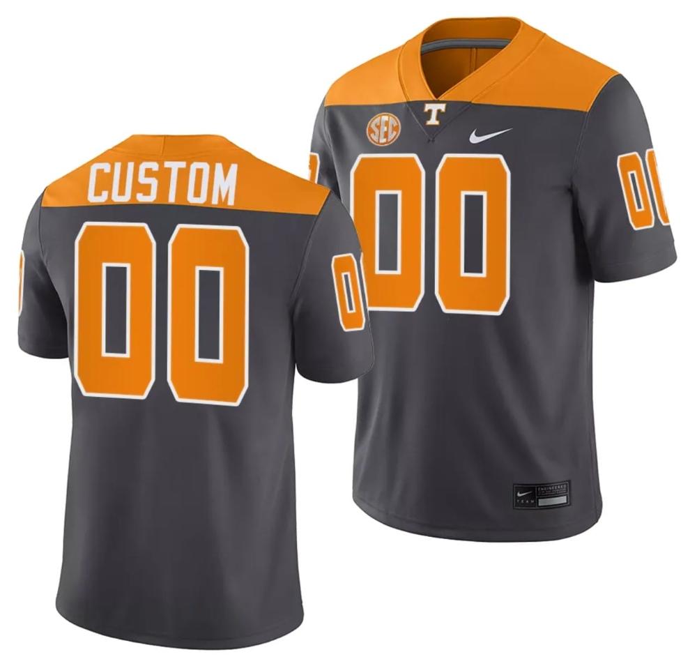 Mens Custom Tennessee Volunteers Jersey 2023 Artful Dodger Smokey Grey Alterna