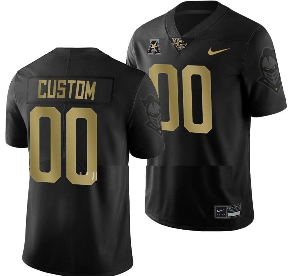 Mens Custom Ucf Knights Jersey College Football 2022 Alternate Black