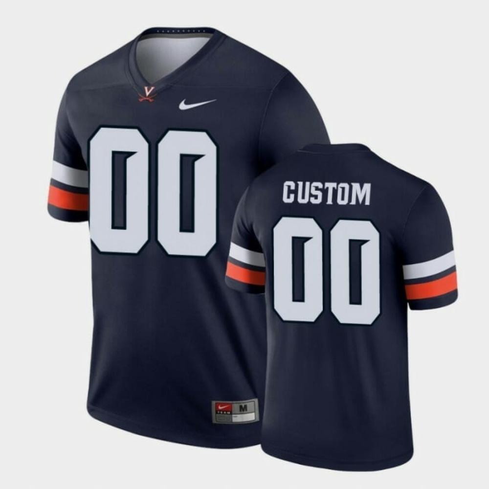 Mens Custom Virginia Cavaliers Jersey Ncaa Legend Football Navy