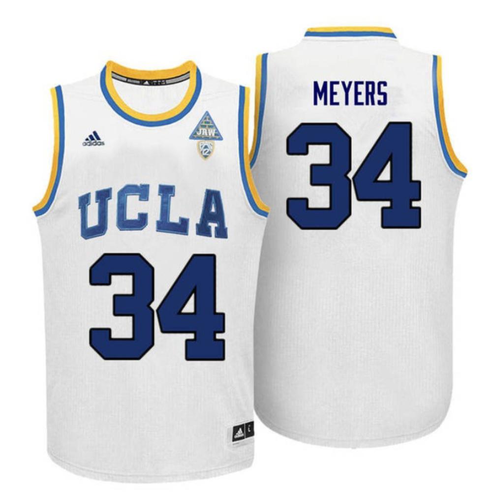 Mens Dave Meyers 34 White Jersey Ucla Bruins College Basketball Jersey