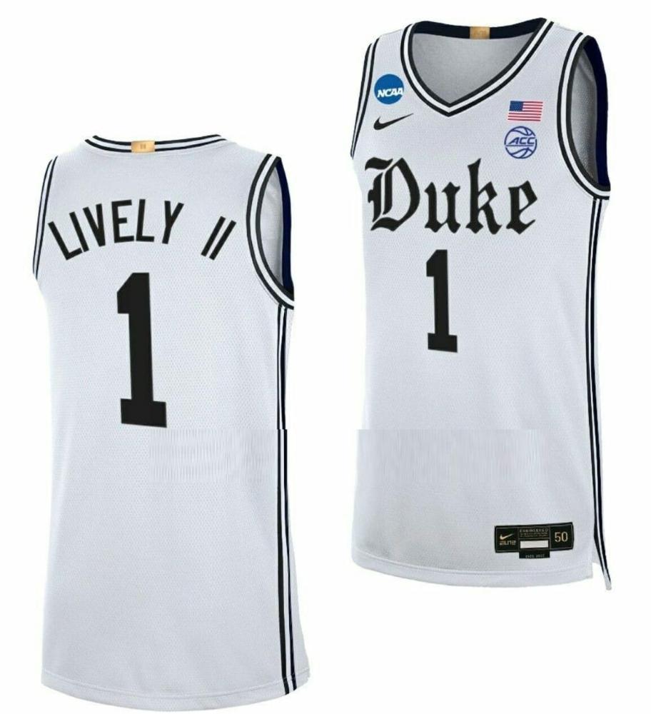 Mens Dereck Lively Ii Jersey Duke Blue Devil Basketball 2023 Ncaa March Madnes