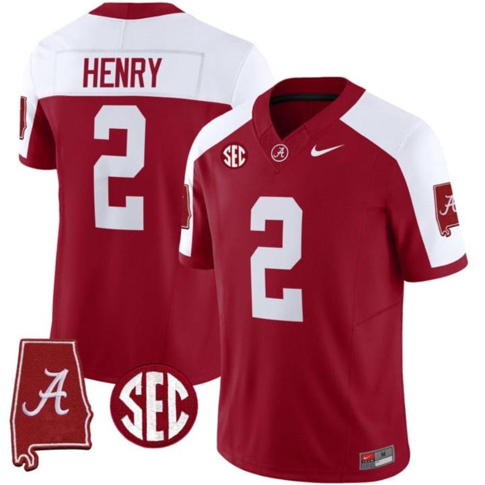 Mens Derrick Henry Jersey 9 Alabama Crimson Tide Vapor Stitched Football Alab