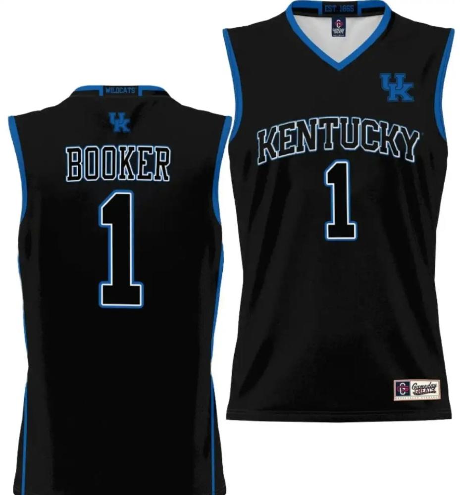 Mens Devin Booker Jersey 1 Kentucky Wildcats Nil College Basketball Black