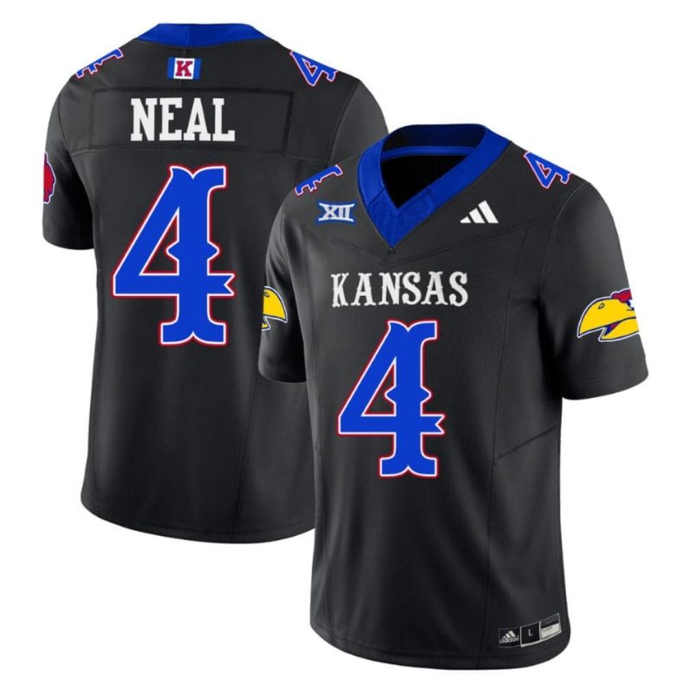 Mens Devin Neal Jersey 4 Kansas Jayhawks Blackhawk Blackuie0odqian_92