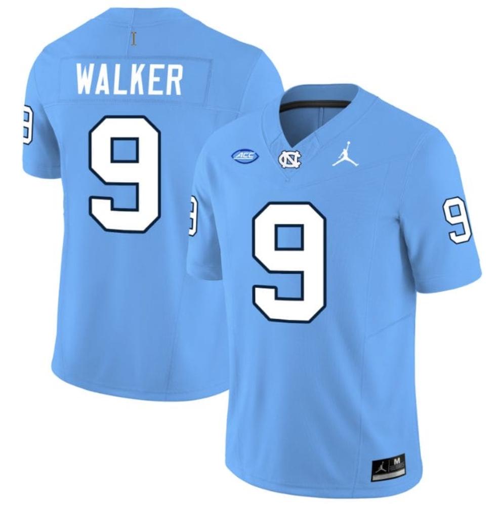 Mens Devontez Walker Jersey 9 North Carolina Tar Heels Collegeblue