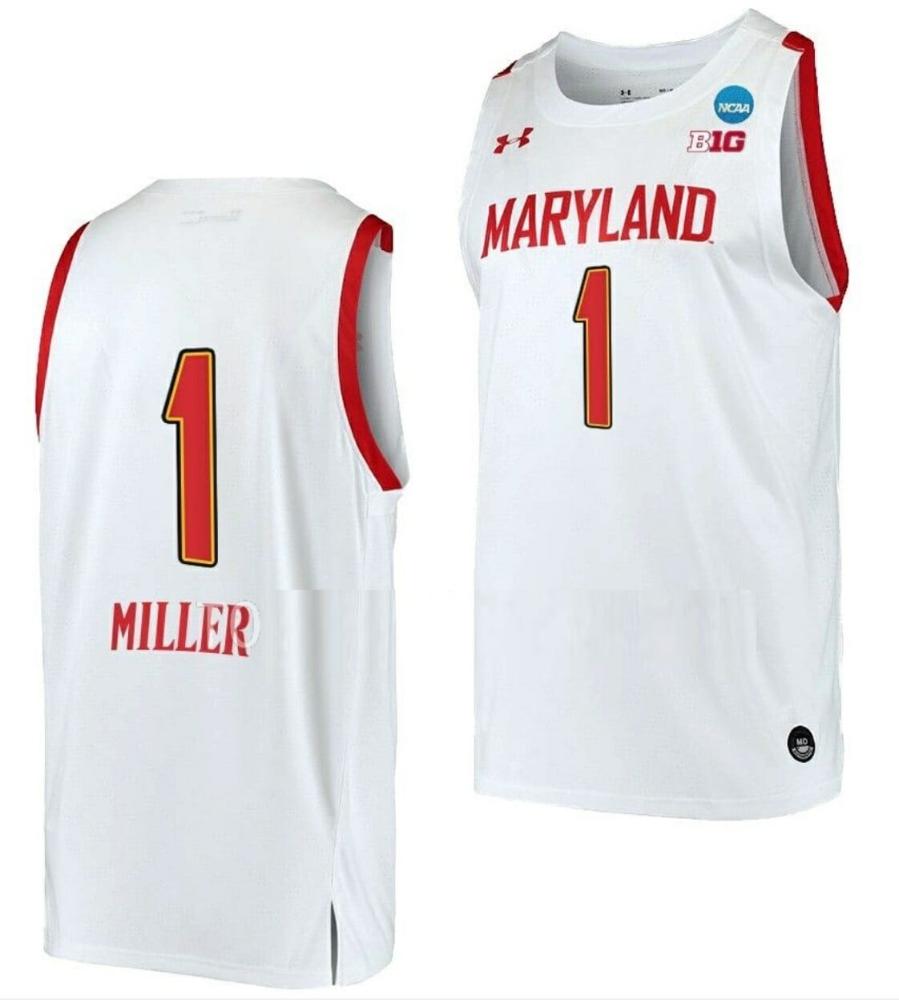 Mens Diamond Miller Jersey Maryland Terrapins Basketball College 2023 Ncaa Mar