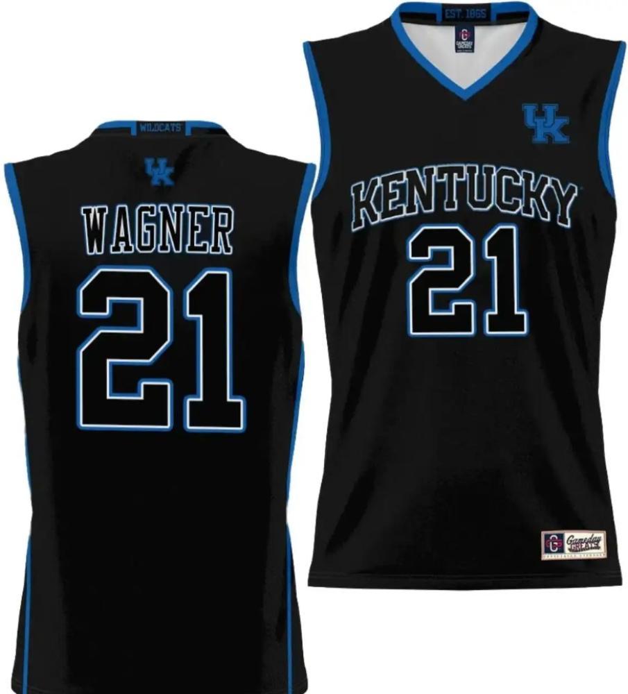 Mens Dj Wagner Jersey 21 Kentucky Wildcats Nil College Basketball Black