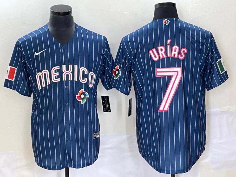 Mens Dodgers 7 Julio Urias 2020 World Series Blue Cool Baseball Jersey 1