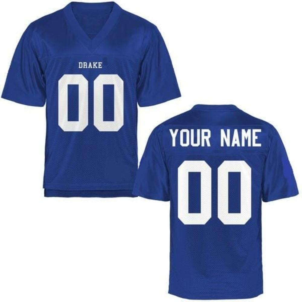 Mens Drake Bulldogs Custom Jersey Ncaa College Football