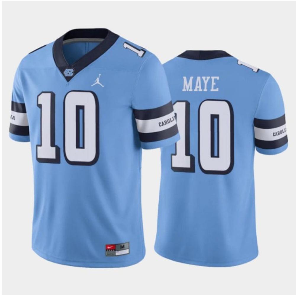 Mens Drake Maye Jersey 10 North Carolina Tar Heels College Football All Stitc