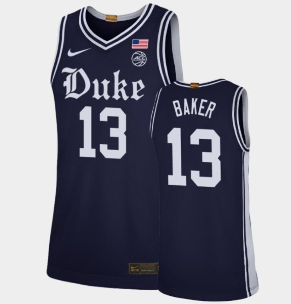 Mens Duke Blue Devils 13 Joey Baker Navy Royal Ncaa Limited Basketball Jersey