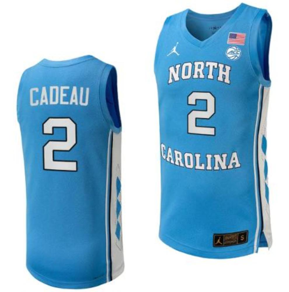 Mens Elliot Cadeau Jersey 2 North Carolina Tar Heels Basketball College Bluevbrznrzksg_63