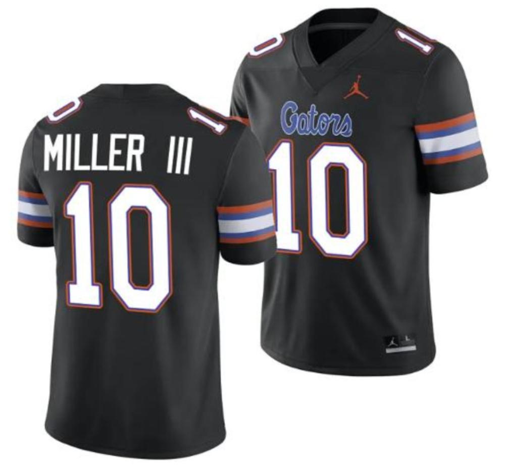 Mens Florida Gators 10 Jack Miller Iii Ncaa Football Jersey Black