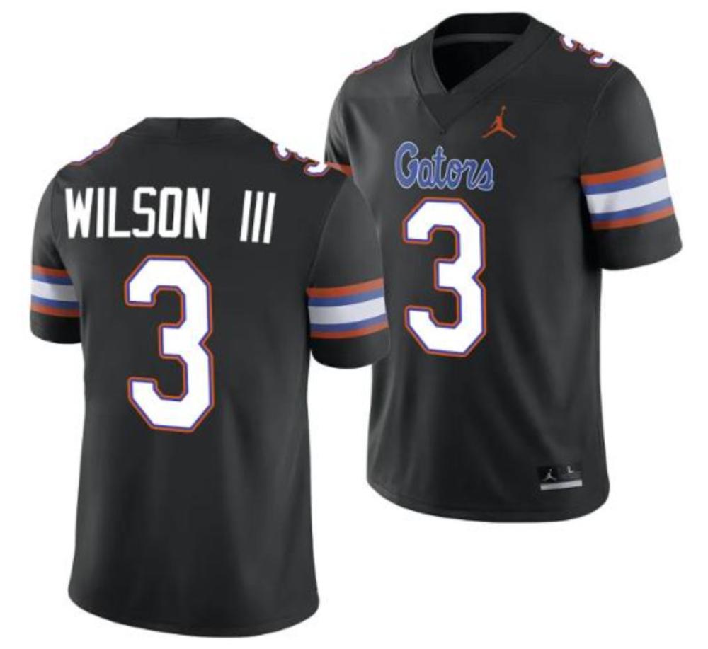 Mens Florida Gators 3 Eugene Wilson Iii Ncaa Football Jersey Black