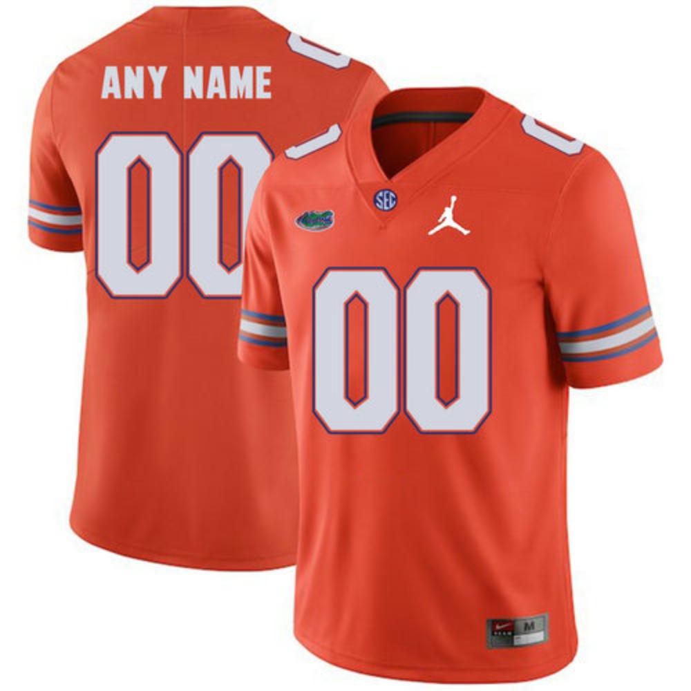 Mens Florida Gators Jerseys Custom Name Number Orange College Football