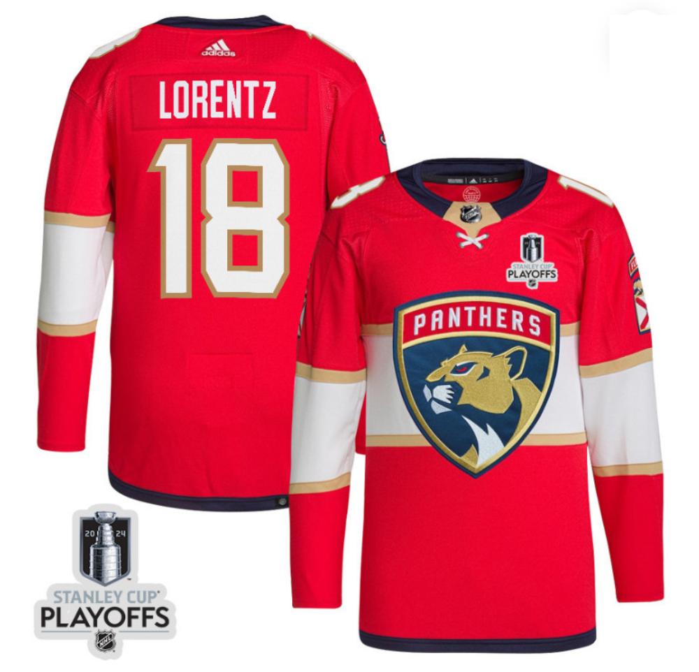 Mens Florida Panthers Steven Lorentz Jersey 18 Redhockey Stitched Jersey