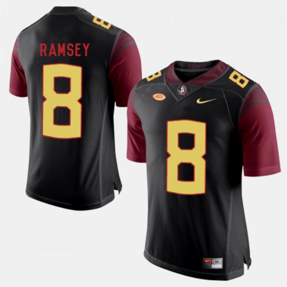 Mens Florida State Seminoles 8 Jalen Ramsey College Football Jerseys Black