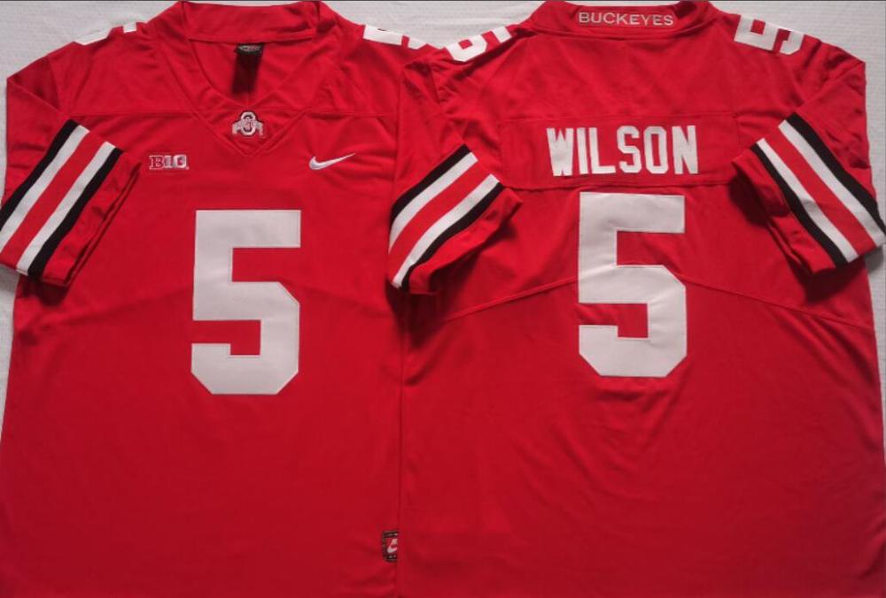 Mens Garrett Wilson 5 Ohio State Buckeyes Limited Jersey Red