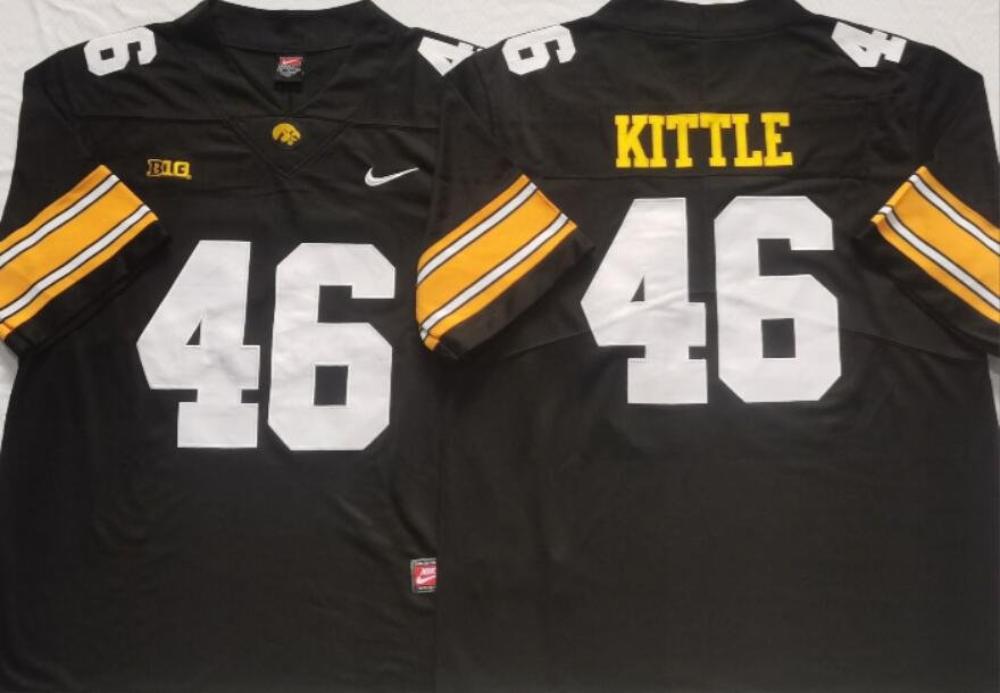 Mens George Kittle 46 Iowa Hawkeyes Limited Jersey Black