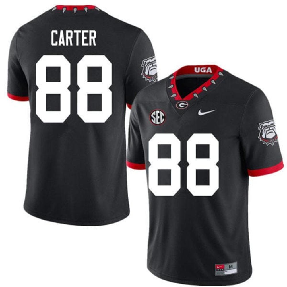 Mens Georgia Bulldogs Jalen Carter Jersey 88 College Game Black Alternative