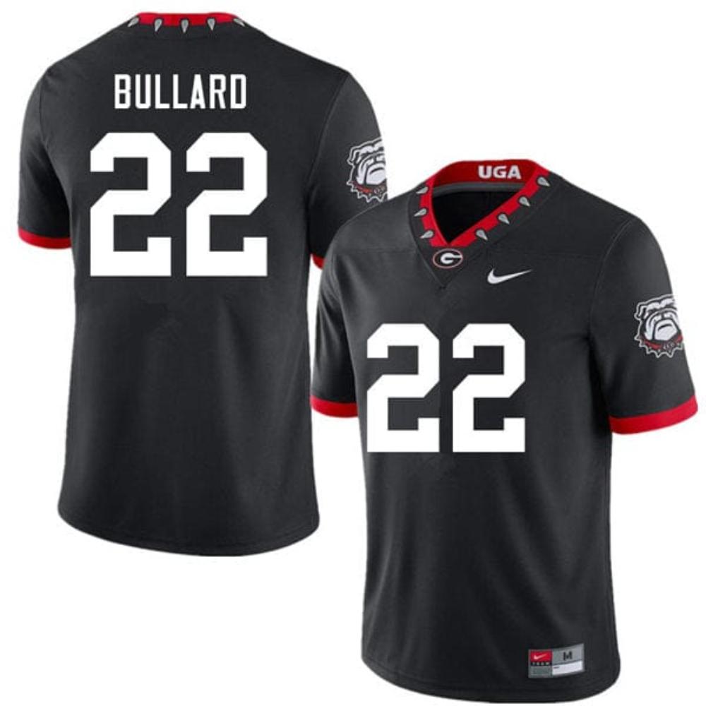 Mens Georgia Bulldogs Javon Bullard Jersey 22 College Game Black Alternative