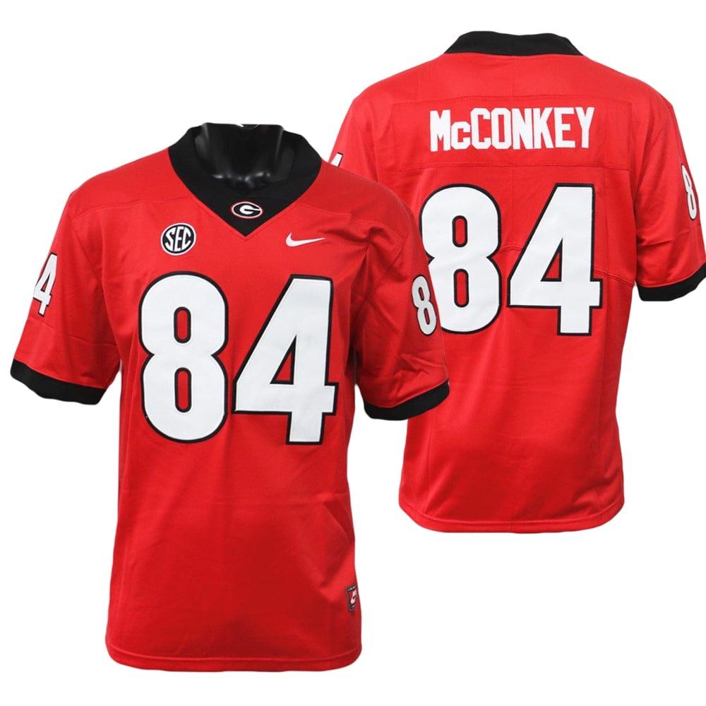 Mens Georgia Bulldogs Ladd Mcconkey Jersey 84 College Game Red