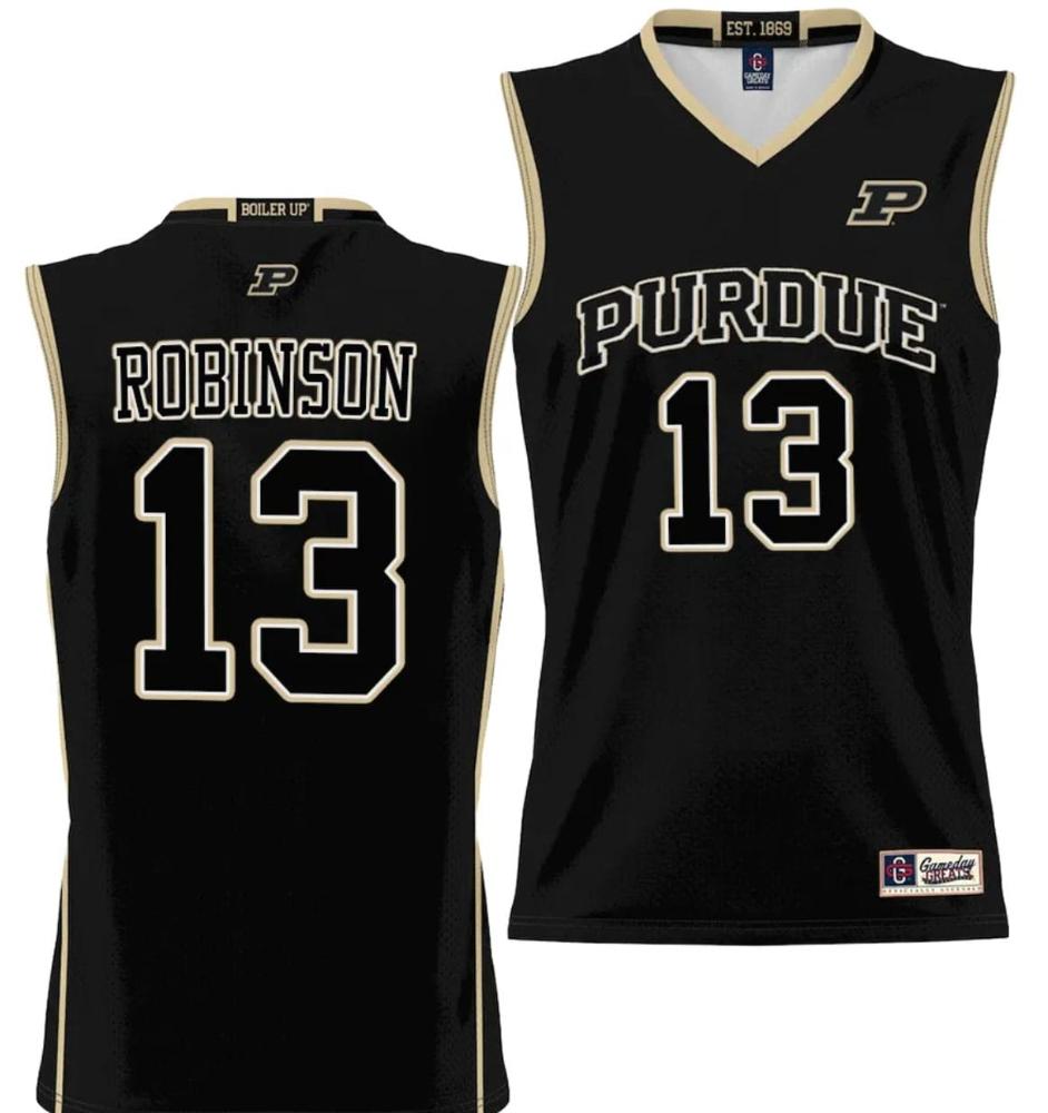 Mens Glenn Robinson Jersey 13 Purdue Boilermakers Nil Basketball College Ligh