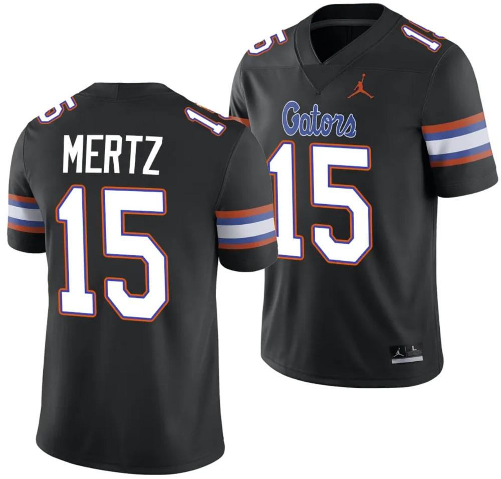 Mens Graham Mertz Jersey 15 Florida Gators Alternate College 2023 24 Black